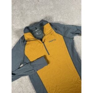 Craft Sportswear Sm. Warm Nordic Wool Comfort 1/4 zip long sleeve Pullover Thumb